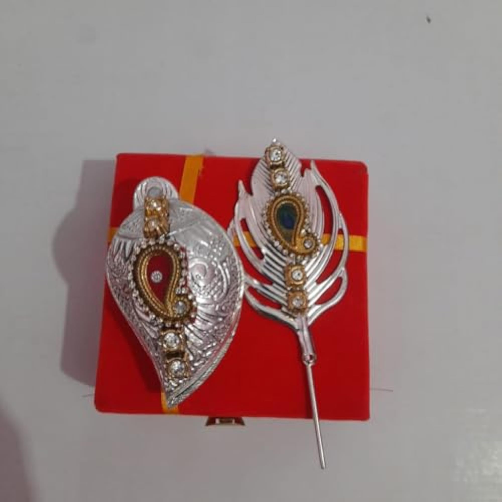 New Silver Sindoor Dani with Beaded Stick Set for Wedding