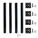 QLLY 30 inch Adjustable Metal Furniture Legs, Square Office Table Furniture Leg, Set of 4 (Black)