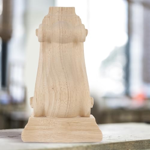 Unfertige Holzkonsole Dekorative Aus Holz Geschnitzte Konsolen Unbemalte TüRdekoration Geschnitzte Ecke Onlay Konsole EuropäIschen Stil Regalhalterungen FüR Eckschrank Kaminsims (10*18*6 CM)