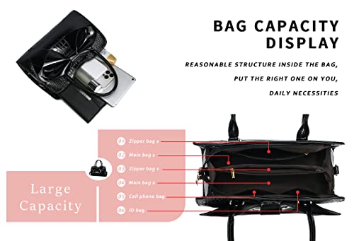 Image of JHVYF Women Tote bag Satchel Purses and Handbags for Women Shoulder Bags Bow Purse