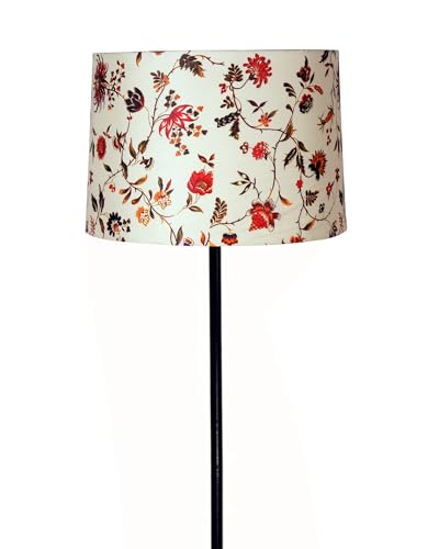 Image of Homesake Modern Floor Lamp for Living Room Traditional Farmhouse Boho Floor Lamp Mid-Century Pole Lamp with Linen Lamp Shade Modern Stand Corner Lamp for Living Room Bedroom Office,