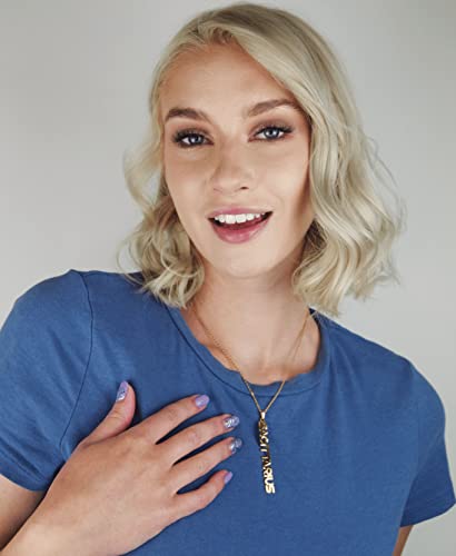 Zodiac Necklace for Women 18K Gold Plated 12 Constellation Pendant Silver Stainless Steel Jewelry Letter Astrology Sign Charms Personalized Gift for Mother and Daughter2