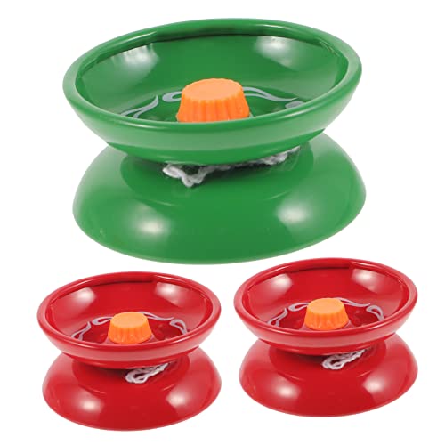SUPVOX Boys and Girls Yoyo Balls 3pcs Yoyo Toys String Aluminum Alloy Material Unresponsive for Plaything Random Color