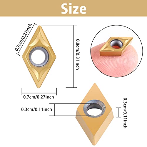 VerRich 1/2" 12mm Shank Indexable Lathe Turning Tool,14Pcs Lathe Tool Kits with 10PCS DC070204 Carbide Inserts and 4Pcs Turning Tool Holders S12M-SDUCR07/SDJCR1212H07/SDNCN1212H07/SDJCL1212H07 3 VerRich 1/2" 12mm Shank Indexable Lathe Turning Tool,14Pcs Lathe Tool Kits with 10PCS DC070204 Carbide Inserts and 4Pcs Turning Tool Holders S12M-SDUCR07/SDJCR1212H07/SDNCN1212H07/SDJCL1212H07 - Image 3