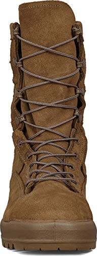 Belleville 8" Flight Waterproof Steel Toe Military Boots for Men - AR 670-1/AFI 36-2903 Army/USAF Flight Approved - Vibram Outsole - Berry Compliant - Coyote4