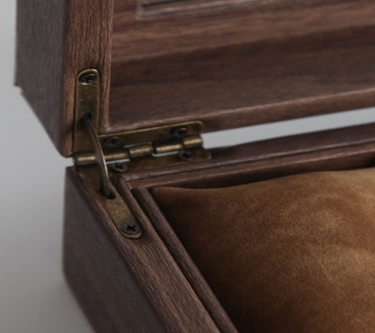 Remontoir de montre automatique en cuir rétro avec 3 emplacements et couvercle en verre élégant - 2