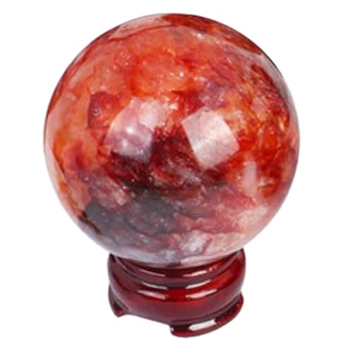 Boule de cristal red gum fleur decoration bureau pour une ambiance feng shui