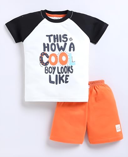 Image of Tonyport Boys Printed T-Shirt & Shorts