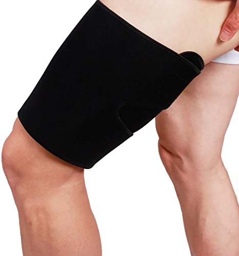 ThreeH Muslo Brace Apoyo Manga de compresión Funda Protectora para Deportes (Paquete de 2) S41