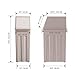 Large Capacity (30L) Trash Can - 8 Gallon Trash Can w/ Hinged Flap Cover - 11.8
