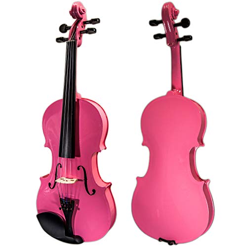 Sky Full Size Vn202 Solidwood Pink Violin With Brazilwood Bow And Lightweight Case #TOP1