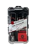 KleenBore 9mm .35 Cal Rifle Cleaning Kit – Pistol Caliber Carbine Cleaning Kit with Steel Rod, Bore Brush, Jag, CLP & Patches