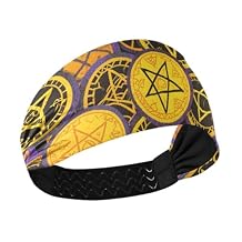 Happy Halloween Magic Badge no slip stretch headbands for women Stretchy sweat for Football Yoga Yoga Athletic Sports cintillos de pelo para mujeres
