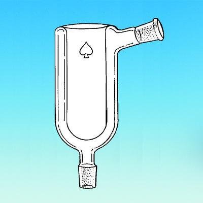 9254-10 Dewar Condenser, Angled Top Joint, 32mm Inner Diameter, 120mm Interior Depth, 14/20 Outer Joint