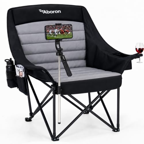 Camping Chairs for Adults, Oversized XXL Padded Folding Outdoor Camp Chair - image 1