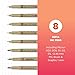 SAKURA 50048 Pigma All Sepia, Ass't Pont Sizes, 8PC Set Fine Tip Pen, 8CT, 8 Count