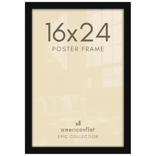 Image of Americanflat 16x24 Poster Frame - Engineered Wood - Black