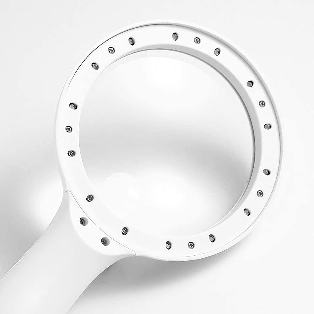 Lupe Mit Licht, 14 LEDs, 30-Fache Vergrößerung, Leichte Handlupe, Zum Lesen, Für Inspektionen, Hobbys Usw.
