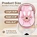 Baby Swing, Infant Swing with Remote Control, 5 Speed Adjustable, Machine Washable Seat Pad, 5 Point Safety Harness, Bluetooth Music, Electric Swing for Babies, Indoor Outdoor Use (Pink)