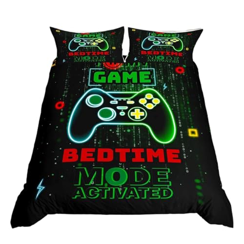 Homewish Juego de funda de edredón reversible