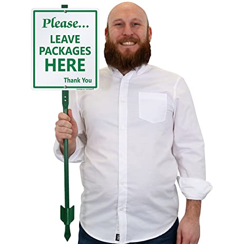 Panneau Please Leave Packages Here contre les colis perdus ou mouillés
