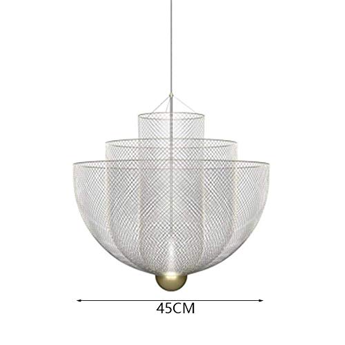 Plafonnier géométrique en maille pour salon et salle à manger moderne
