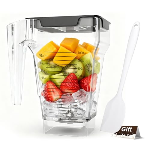 75 oz Blender Jar for Blendtec Four-sided Blender Pitcher Replacement Fits for Blendtec Blenders All Models - 32 oz Blending Capacity | Single Stainless Blade
