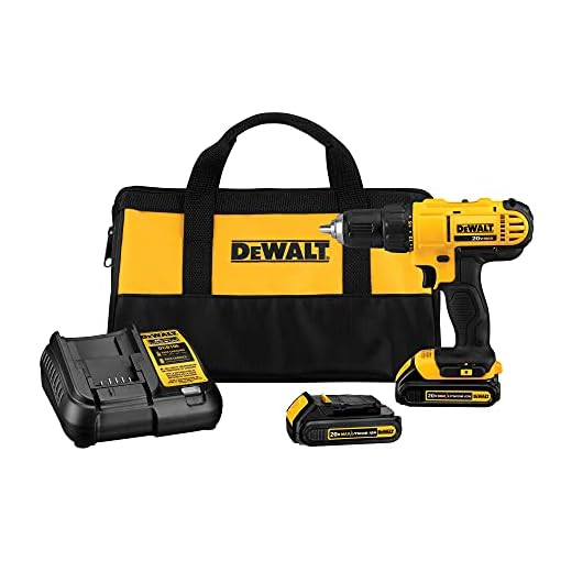 DEWALT DCD771C2 20V Max Lithium-Ion Compact Drill/Driver Kit