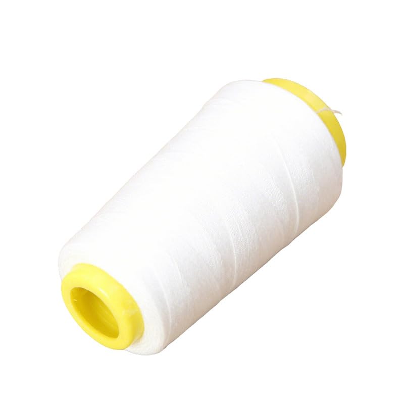 500Meters 20S/3 Polyester Sewing Thread Spool Jean Thread White Threads for All Sewing Purpose Hand and Machine
