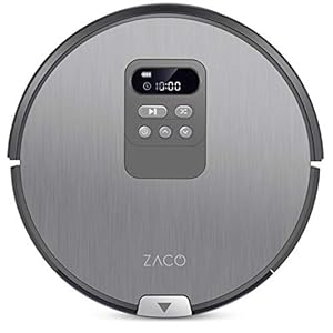 ZACO V80 – 2-in-1 stofzuigerrobot en dweilrobot met LCD-display – Stofzuiger met intelligente navigatie, optimalisatie…