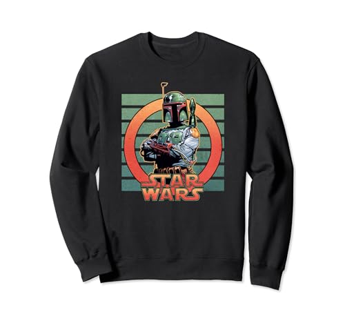 Sweatshirt Star Wars Boba Fett arms crossed look vintage pour fan