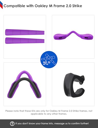 Image of BLAZERBUCK Replacement Earsocks & Nosepieces & Frame Clip for Oakley M Frame 2.0 Strike