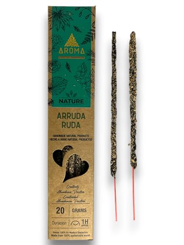 HOSTENATURA Incienso Orgánico Ruda Aroma Nature Arruda - Cajita...