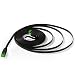 Hexagon Network - Ethernet Cable Cat6 Flat 15ft Black Network Cable Cat 6 Flat Slim Ethernet Patch Cable, Internet Cable With Snagless Green RJ45 Connectors - 15 Feet Black