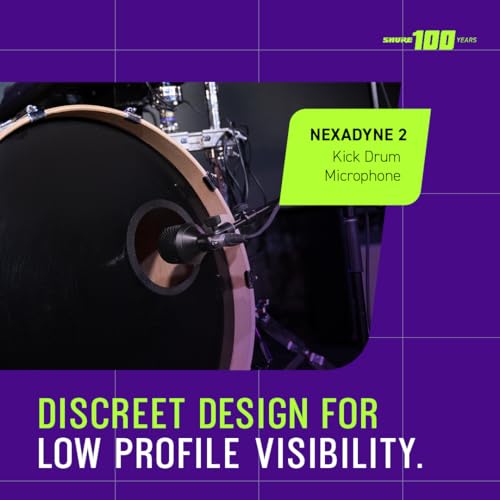 Shure Nexadyne 2 Kick Drum Microphone with Revonic Technology - Supercardioid Dynamic Mic for Pro Performance, Enhanced Frequency Range & Noise Reduction, Dual-Engine Transducers (NXN2) - image 2