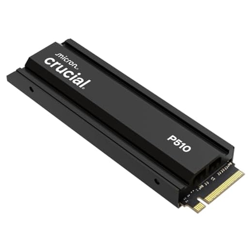 Crucial P510 1TB Gen5 NVMe SSD with Heatsink, Up to 11,000 MB/s, PCIe 5.0 M.2 2280 SSD, Internal Solid State Drive, Compatible with Desktop, & PS5, +Acronis Software - CT1000P510SSD5-01