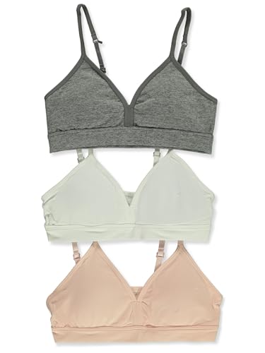 Rene Rofe Girls' 3-Pack Conv-Strap Bra Set3