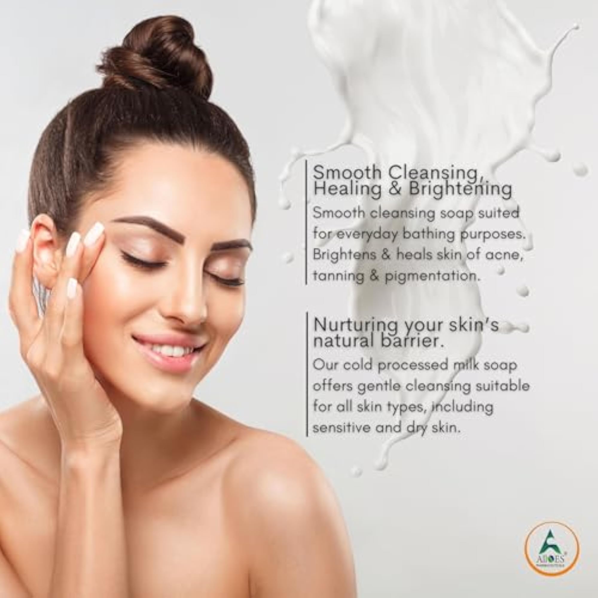 Skin Whitening Soap with Shea Butter, Pack of 2