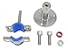 Stainless Steel Adjustable Pipe Clamp Bracket - Wall/Ceiling Mount Support for 1-Inch (32mm) Pipe, Heavy-Duty Rustproof Brackets with Screws, Set of 2