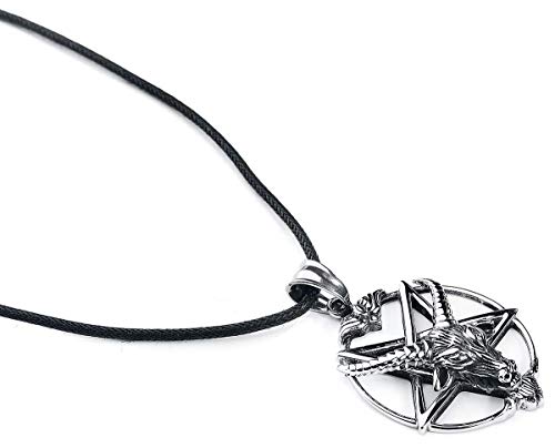 EtNox hard and heavy Goat Pentagram Unisex Collana...