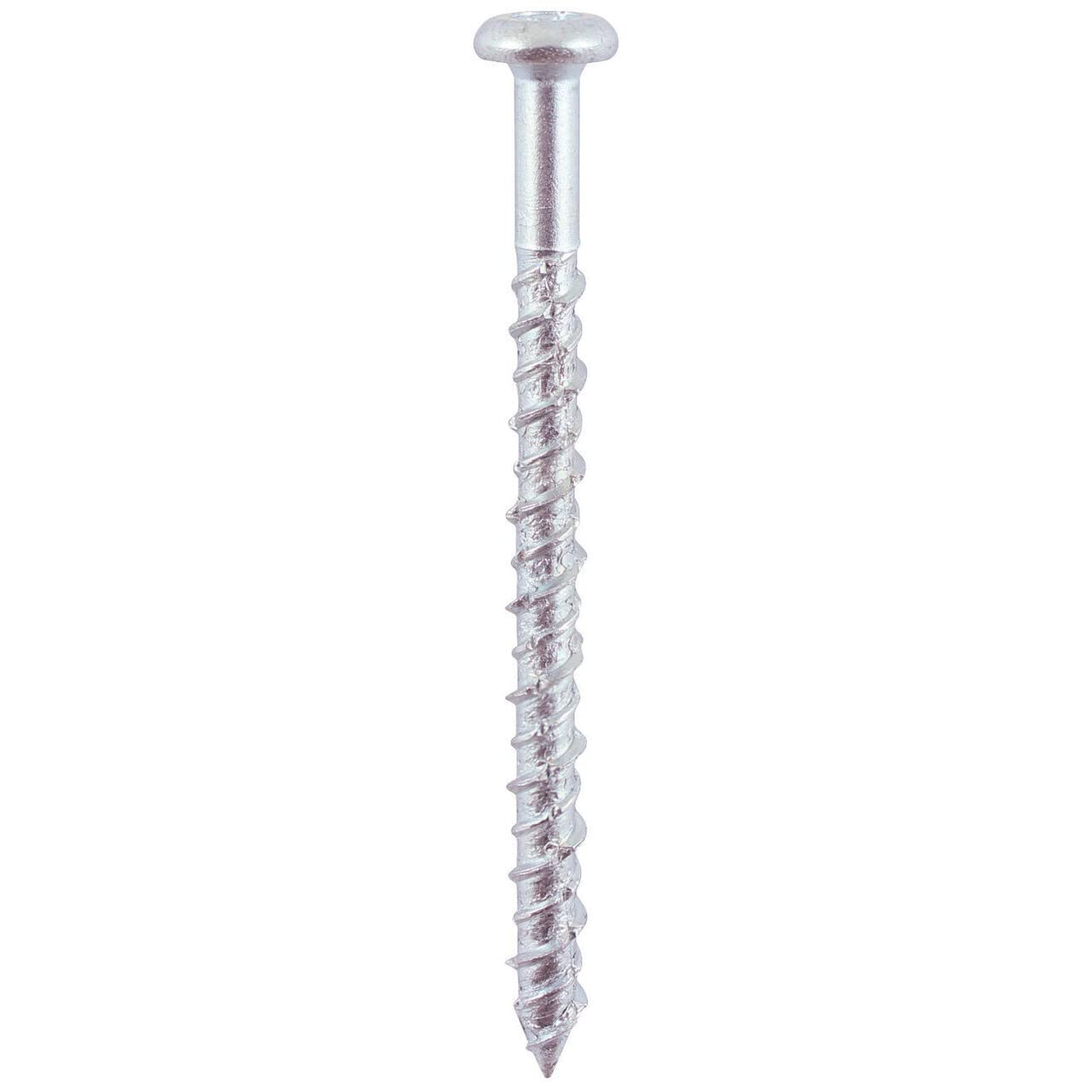 Timco Black Masonry Screws Pan Head Silver - 6.0 X 40