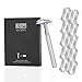 KEROPY Single Blade Safety Razor With 10 Premium Stainless Steel Blades Double Edge Safety Razors For Men, Smooth Wet Shave Experience, Glossy Silver