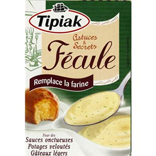 Tipiak Fécule de pomme de terre, remplace la farine, pour les sauces onctueuses, potages veloutés, gâteaux légers - La boîte de 250g