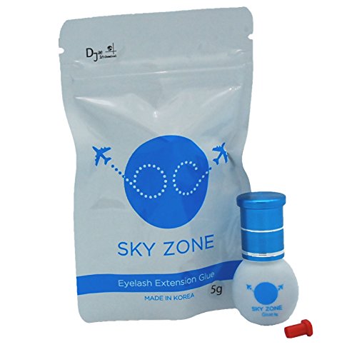 Pegamento de pestañas para extensiones de pestañas, SKY Zone, ultra fuerte, color negro, 5 g