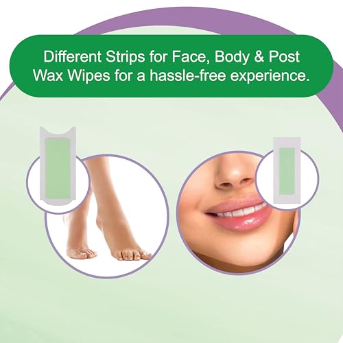 Image of DR.Rashel Insta Smooth Aloe Vera Wax Strips Pack for face and body(24 Wax Strips)