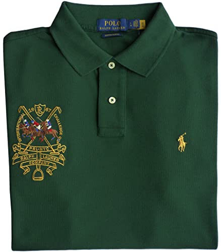 POLO RALPH LAUREN Polo-Hemd, Gr.L, Logo, NW Pine, Custom Slim FIT