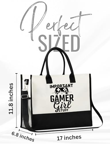 Bolso Tote de Lona para Gamers Mujeres miniatura 4