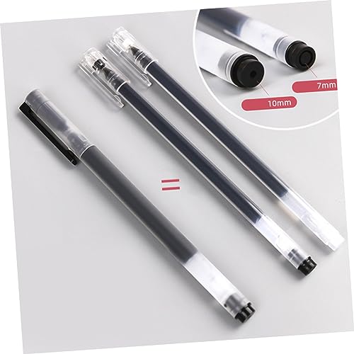 NUOBESTY 10 bolígrafos de gel tinta negra capacidad grande miniatura 4