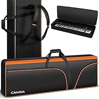 Perfect Fit: Interior size of 140x43cm designed to accommodate most popular 88-key keyboards. Ensures a proper fit for your keyboard. Durability and Protection: Constructed with heavy-duty 600D Oxford cloth, this keyboard bag offers exceptional durab...
