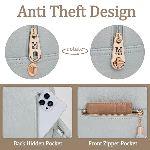 Image of Montana West Mini Backpack Purse for Women Anti Theft Backpacks with Secured Zipper and Tassel